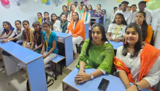 Students participating in outdoor academic activity – Indian Institute