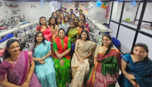 Traditional celebration with students – Indian Institute