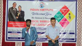 Student volunteers during seminar – Indian Institute