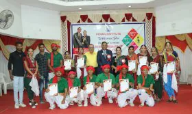 Award ceremony group photo – Indian Institute