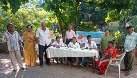 Outdoor group gathering – Indian Institute event