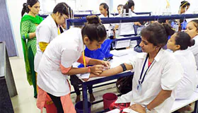 Students practicing in lab – Indian Institute